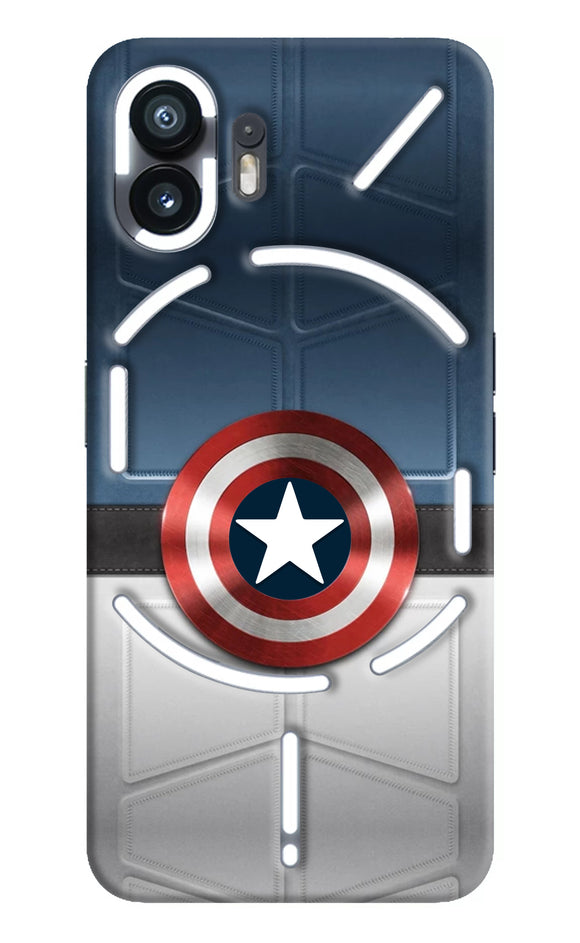 Captain America Suit Nothing Phone 2 Real 4D Back Cover