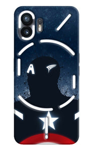 Captain america Shield Nothing Phone 2 Real 4D Back Cover