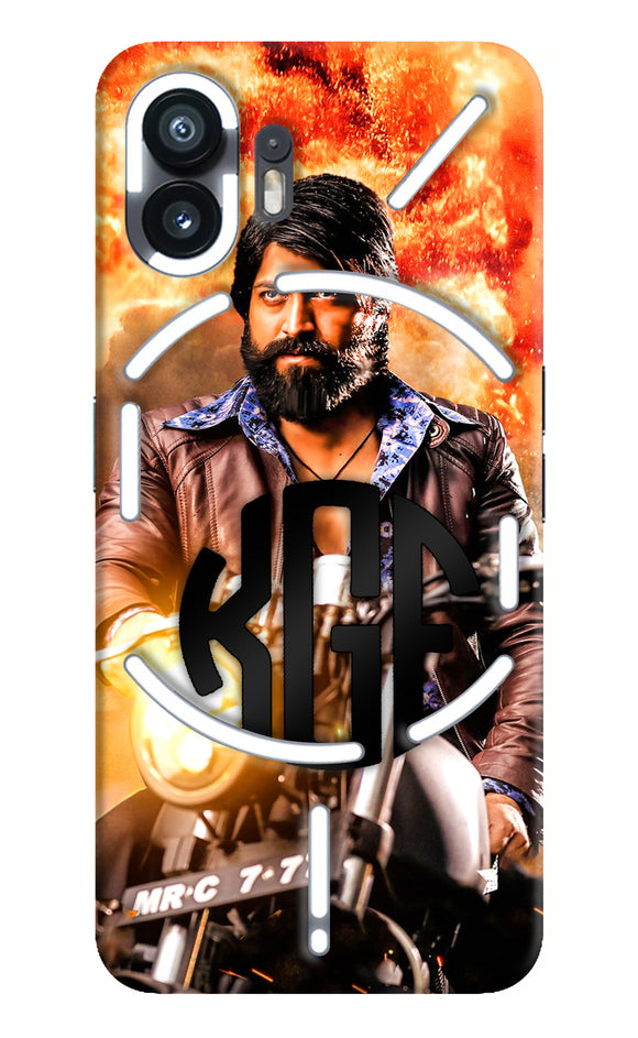 Rocky Bhai on Bike Nothing Phone 2 Real 4D Back Cover