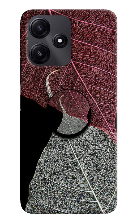 Leaf Pattern Redmi 12 5G Pop Case