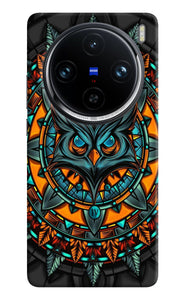 Angry Owl Art Vivo X100 Pro Back Cover