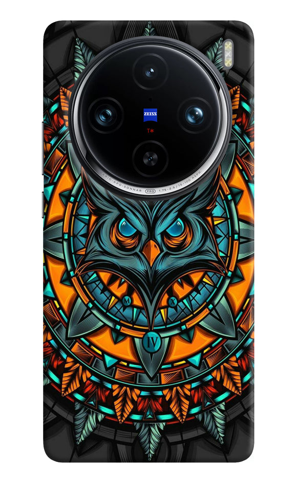 Angry Owl Art Vivo X100 Pro Back Cover