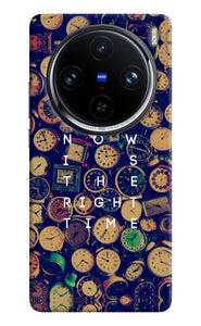 Now is the Right Time Quote Vivo X100 Pro Back Cover