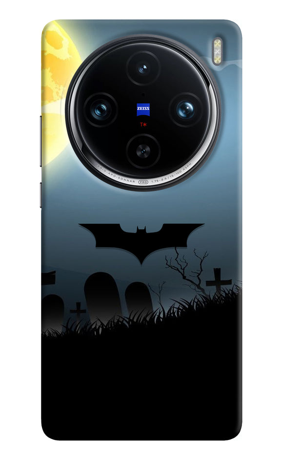 Batman Scary cemetry Vivo X100 Pro Real 4D Back Cover