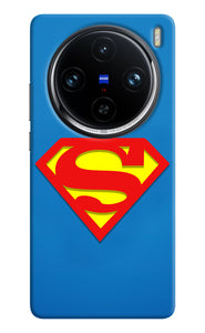 Superman Blue Vivo X100 Pro Real 4D Back Cover