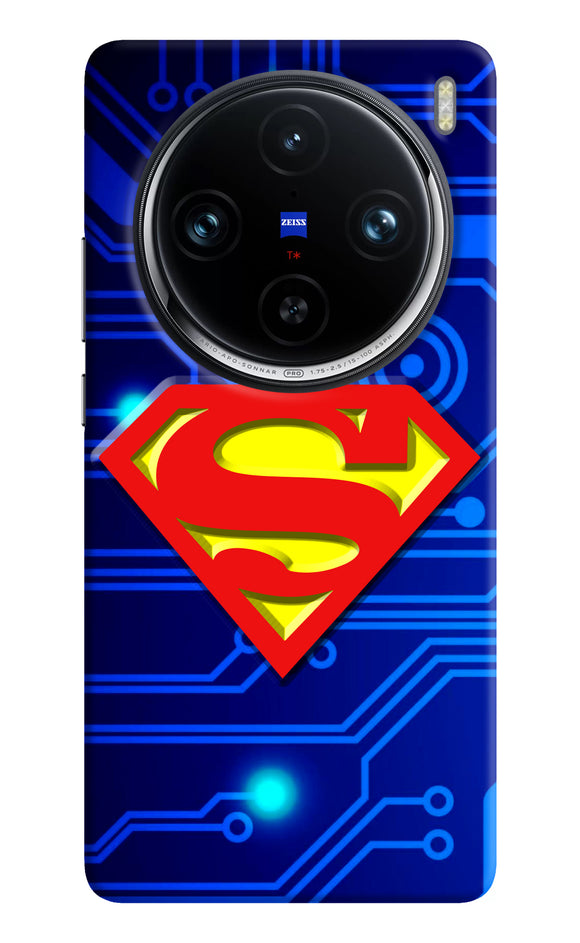 Superman Abstract Vivo X100 Pro Real 4D Back Cover