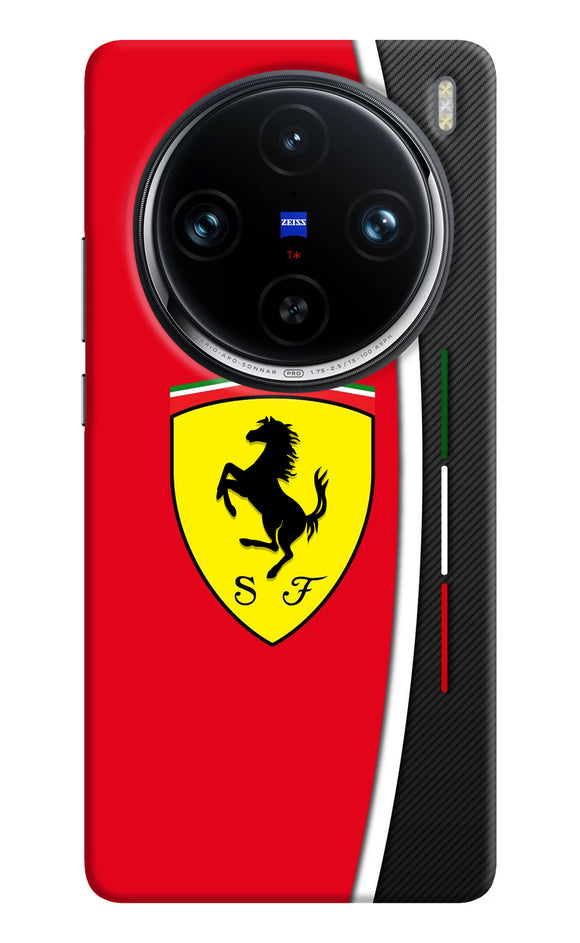 Ferrari Abstract Vivo X100 Pro Real 4D Back Cover