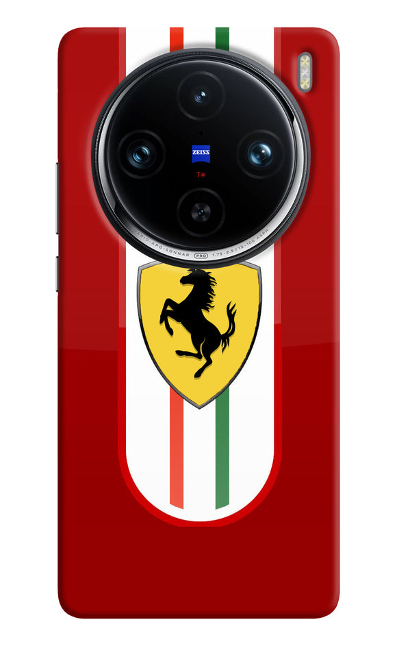 Ferrari Art Vivo X100 Pro Real 4D Back Cover