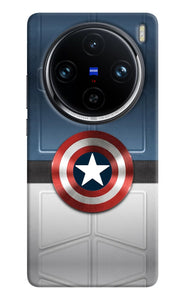 Captain America Suit Vivo X100 Pro Real 4D Back Cover