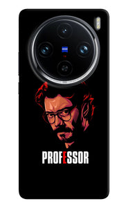 Money Heist Professor Sketch Vivo X100 Pro Back Cover