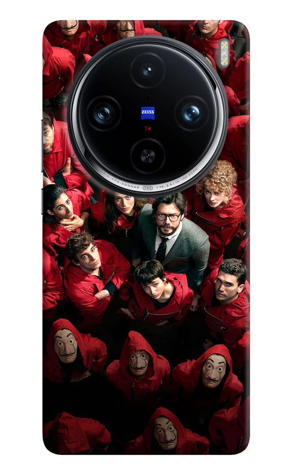 Money Heist Professor with Hostages Vivo X100 Pro Back Cover