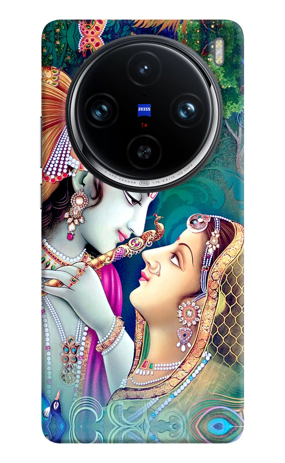 Lord radha krishna paint Vivo X100 Pro Back Cover