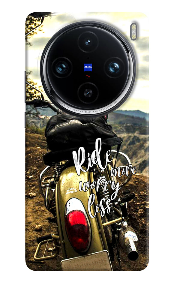 Ride more worry less Vivo X100 Pro Back Cover