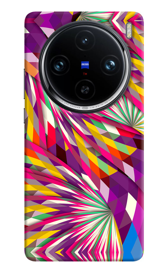 Abstract colorful print Vivo X100 Pro Back Cover