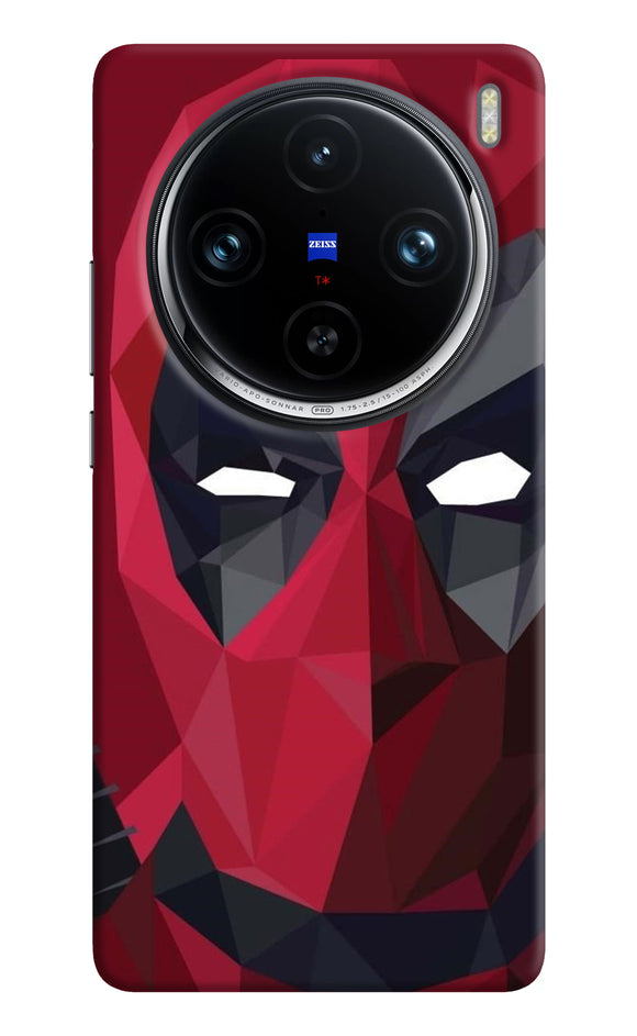 Abstract deadpool mask Vivo X100 Pro Back Cover