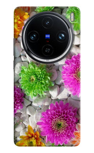 Natural flower stones Vivo X100 Pro Back Cover