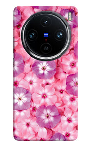 Natural pink flower Vivo X100 Pro Back Cover