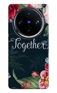 Together flower Vivo X100 Pro Back Cover