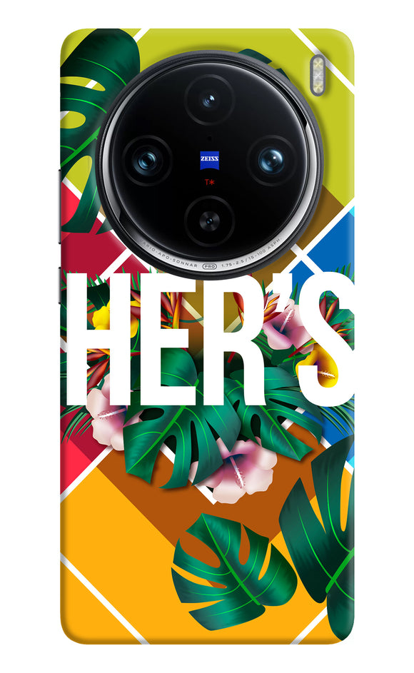 His her two Vivo X100 Pro Back Cover