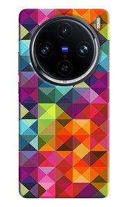 Abstract triangle pattern Vivo X100 Pro Back Cover