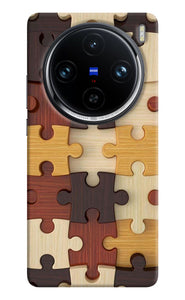 Wooden puzzle Vivo X100 Pro Back Cover