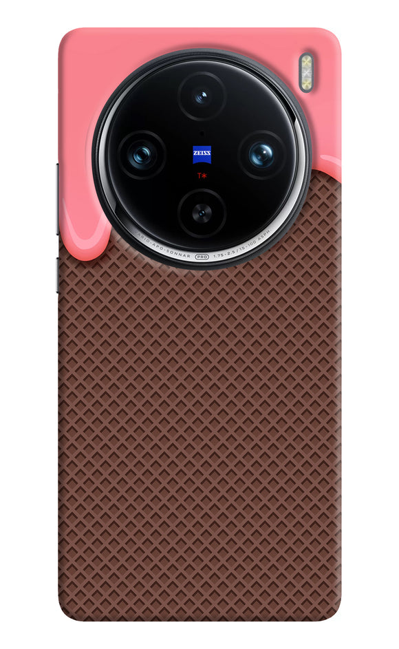 Waffle cream biscuit Vivo X100 Pro Back Cover