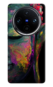 Buddha face painting Vivo X100 Pro Back Cover