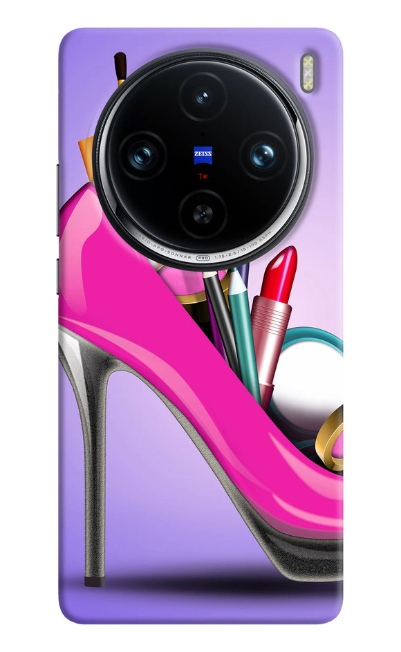 Makeup heel shoe Vivo X100 Pro Back Cover