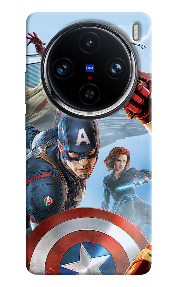 Avengers on the sky Vivo X100 Pro Back Cover