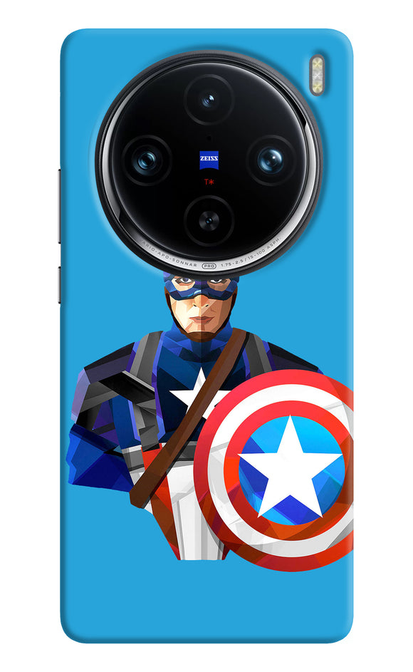 Captain america character Vivo X100 Pro Back Cover