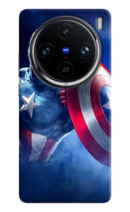 Captain america on sky Vivo X100 Pro Back Cover