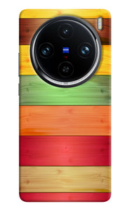 Wooden colors Vivo X100 Pro Back Cover