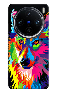 Colorful wolf sketch Vivo X100 Pro Back Cover