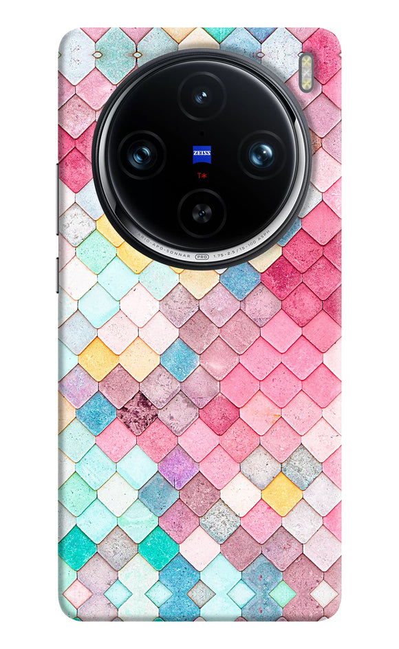 Colorful fish skin Vivo X100 Pro Back Cover