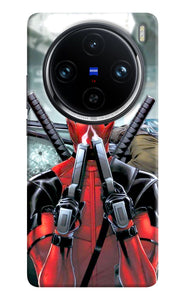 Deadpool with gun Vivo X100 Pro Back Cover