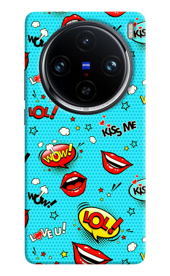 Lol lips print Vivo X100 Pro Back Cover