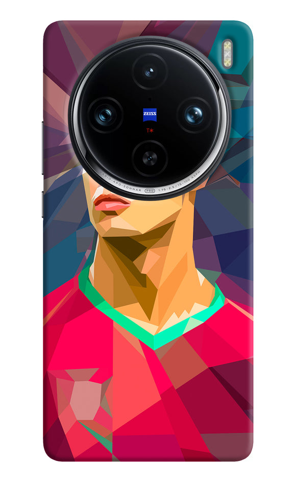 Abstract ronaldo Vivo X100 Pro Back Cover