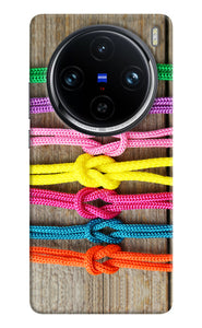 Colorful shoelace Vivo X100 Pro Back Cover