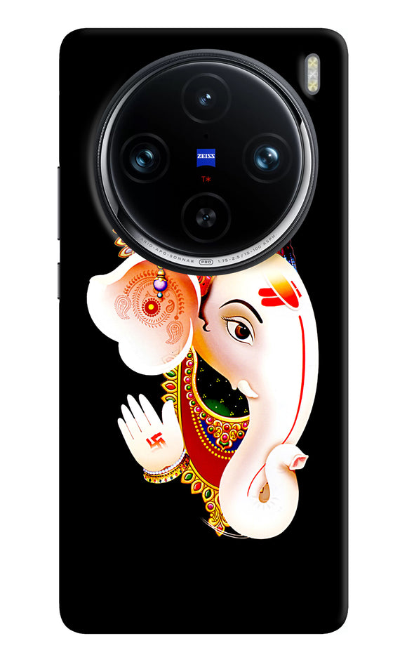 Lord ganesh face Vivo X100 Pro Back Cover