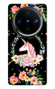 Unicorn flower Vivo X100 Pro Back Cover