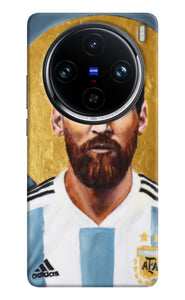 Messi face Vivo X100 Pro Back Cover