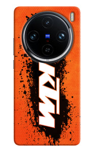 KTM black spray Vivo X100 Pro Back Cover