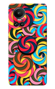 Spiral Pattern Oppo Reno10 5G/10 Pro 5G Pop Case