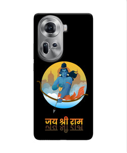 Black Jay Shree Ram Oppo Reno11 Back Cover