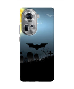 Batman Scary cemetry Oppo Reno11 Real 4D Back Cover