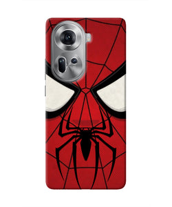 Spiderman Face Oppo Reno11 Real 4D Back Cover