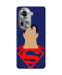 Superman Cape Oppo Reno11 Real 4D Back Cover