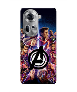 Avengers Superheroes Oppo Reno11 Real 4D Back Cover