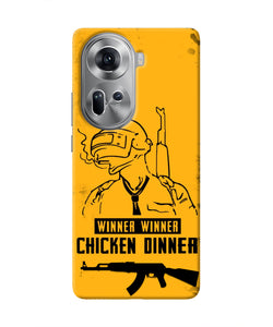 PUBG Chicken Dinner Oppo Reno11 Real 4D Back Cover