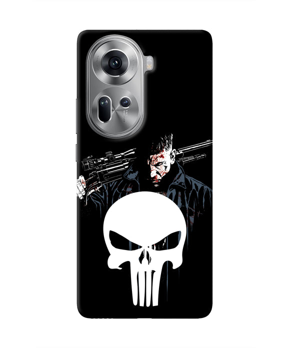 Punisher Character Oppo Reno11 Real 4D Back Cover